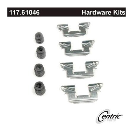 Centric Disc Brake Hardware Kit, Parts 117.61046